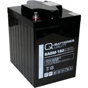 Batería Qbatteries 6AGM-180 Agm Standard. Tecnología AGM. 6V (243x187x275mm)