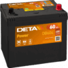 Batería Deta DB604. 12V - 60Ah/480A (EN) Caja D23