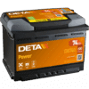 Batería Deta DB740 Power. 12V - 74Ah/680A (EN) Caja L3
