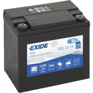 Batería Exide GEL12-14 Moto 12V Agm Ready. Tecnología AGM. 12V - 14Ah/150A (EN) (150x90x145mm)