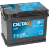 Batería Deta DK600 Agm. Tecnología AGM. 12V - 60Ah/680A (EN) Caja L2
