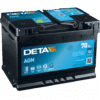 Batería Deta DK700. Tecnología AGM. 12V - 70Ah/760A (EN) Caja L3