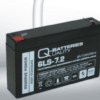 Batería Qbatteries 6LS-7.2 Agm Standard. Tecnología AGM. 6V - 7,2Ah (151x34x94mm)