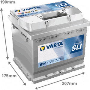 Batería Varta B20 Black Dynamic. 12V - 45Ah/400A (EN) 545 413 040 312 2 Caja L1