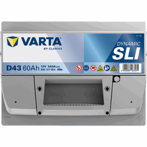 Batería Varta D43 Blue Dynamic. 12V - 60Ah/540A (EN) 560 127 054 313 2 Caja L2