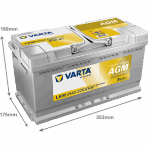 Batería Varta LA95 Dual Purpose Agm. Tecnología AGM. 12V - 95Ah/850A (EN) 840 095 085 C54 2 Caja L5