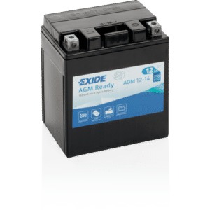 Batería Exide AGM12-14 Moto 12V Agm Ready. Tecnología AGM. 12V - 12Ah/210A (EN) (135x90x165mm)