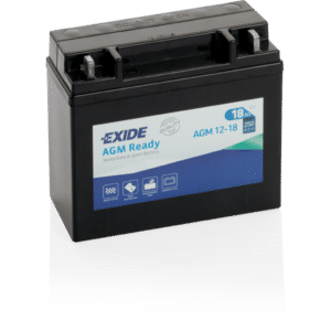 Batería Exide AGM12-18 Moto 12V Agm Ready. 12V - 18Ah/250A (EN) (180x75x165mm)