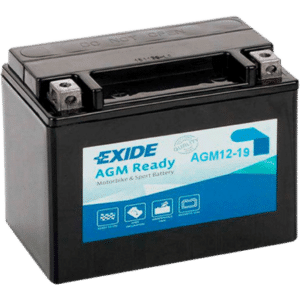 Batería Exide AGM12-19 Moto 12V Agm Ready. Tecnología AGM. 12V - 18Ah/270A (EN) (175x90x155mm)