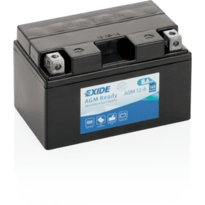 Batería Exide AGM12-8 Moto 12V Agm Ready. Tecnología AGM. 12V - 8,6Ah/145A (EN) (150x87x95mm)
