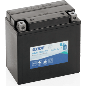 Batería Exide AGM12-9 Moto 12V Agm Ready. Tecnología AGM. 12V - 9Ah/120A (EN) (135x75x140mm)