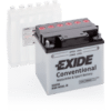 Batería Exide E60-N30L-B Moto 12V Conventional. 12V - 30Ah/300A (EN) (185x128x168mm)