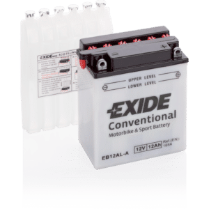 Batería Exide EB12AL-A Moto 12V Conventional. 12V - 12Ah/165A (EN) (135x80x160mm)