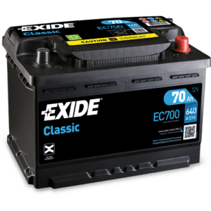Batería Exide-Classic EC700 Classic. 12V - 70Ah/640A (EN) Caja L3