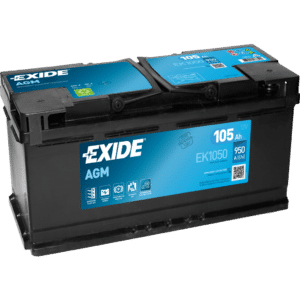 Batería Exide EK1050 Agm. Tecnología AGM. 12V - 105Ah/950A (EN) Caja L6