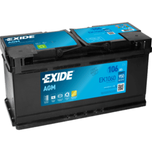 Batería Exide EK1060 Agm. Tecnología AGM. 12V - 106Ah/950A (EN) Caja L6