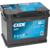 Batería Exide EK600 Agm. Tecnología AGM. 12V - 60Ah/680A (EN) Caja L2