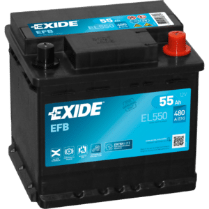 Batería Exide EL550 Efb. Tecnología EFB. 12V - 55Ah/480A (EN) Caja L1