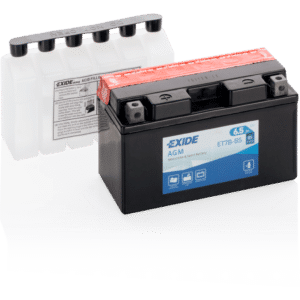 Batería Exide ET7B-BS Moto 12V Agm. Tecnología AGM. 12V - 6,5Ah/85A (EN) (150x65x95mm)