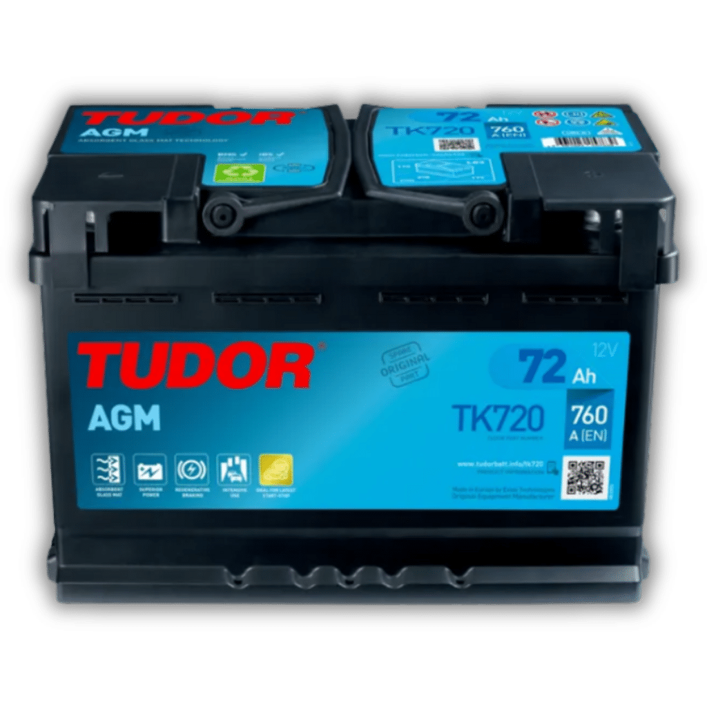 Batería TUDOR START-STOP AGM TK720 | 12V 72Ah