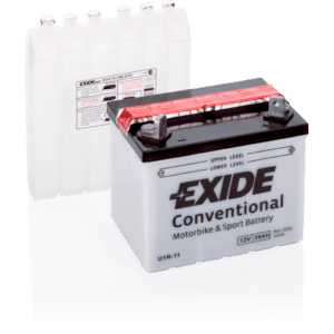 Batería Exide U1R-11 Moto 12V Conventional. 12V - 30Ah/300A (EN) (196x130x180mm)