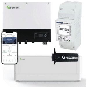 Kit inversor híbrido Growatt SPH 4000 4kW con bateria 2.56 kWh