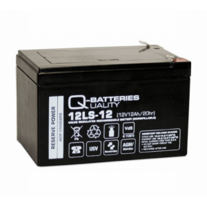 Batería Qbatteries 12LS-12-F2 Agm Standard. Tecnología AGM. 12V - 12Ah (151x98x95mm)