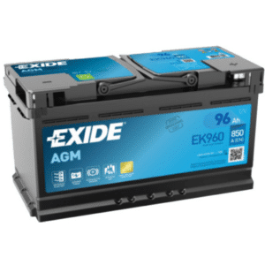 Batería Exide EK960 Agm. Tecnología AGM. 12V - 96Ah/850A (EN) Caja L5