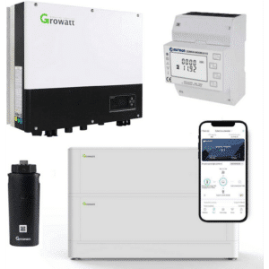 Kit inversor híbrido Growatt SPH 4000 4kW con bateria 5.12 kWh